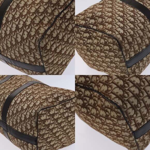DIOR Trotter Canvas Boston Bag Brown - Picture 10 of 12